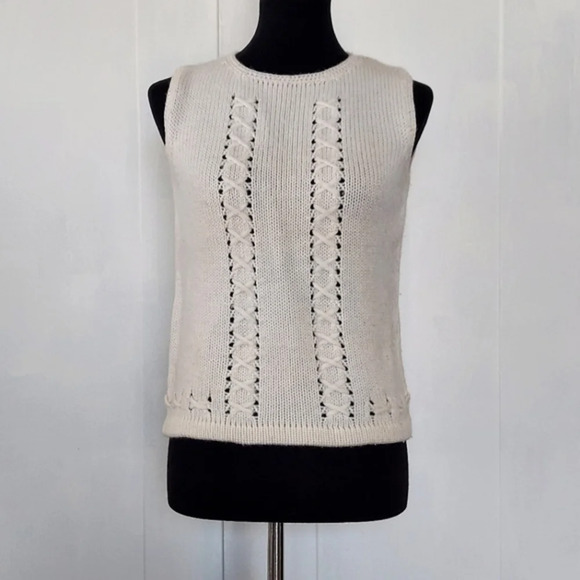 Vintage 60s  Penrose 100% Wool made in Hong Kong Detailed Crew Neck Sweater - Picture 12 of 12